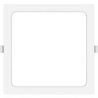 LED Downlight Vierkant 20W - Koud Wit 6500K - Mat Wit Kunststof - 224mm - thumbnail