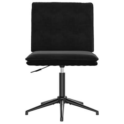 Eetkamerstoelen 4 st fluweel zwart