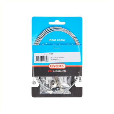 Elvedes trommelrem binnenkabel 2250mm verzinkt met onderdelen (op kaart) Elvedes trommelrem binnenkabel 2250mm verzinkt met onderdelen (op kaart)