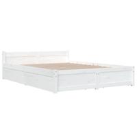 Bedframe met lades wit 120x200 cm - thumbnail