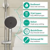 Hansgrohe Handdouche Pulsify Select S 3jet Relaxation EcoSmart 10.5 cm Chroom - thumbnail