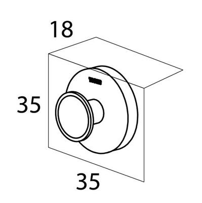 Handdoekhaak Tiger Urban Mat Zwart