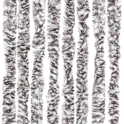 VidaXL Vliegengordijn 90x220 cm chenille bruin en beige