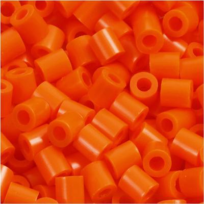 NABBI Strijkkralen, afm 5x5 mm, gatgrootte 2,5 mm, medium, helder oranje (32233), 1100 stuk/ 1 doos