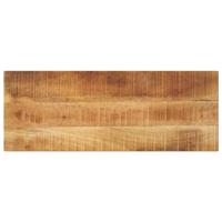 Tafelblad rechthoekig 90x20x3,8 cm massief ruw mangohout - thumbnail