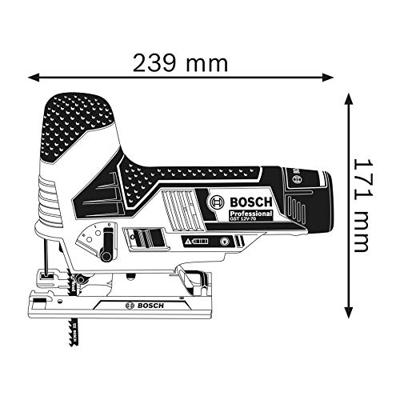 Bosch Blauw GST 12V-70 Professional Accu decoupeerzaag | in L-Boxx | 12v 3.0Ah - 06015A1005