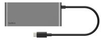 Kabel DisplayPort Belkin INC024HQSGY Grijs - thumbnail
