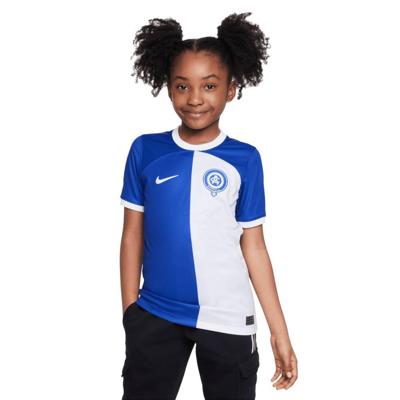 Atletico Madrid Uit Shirt Junior 2023-2024 - Maat 140 - Kleur: WitBlauw | Soccerfanshop