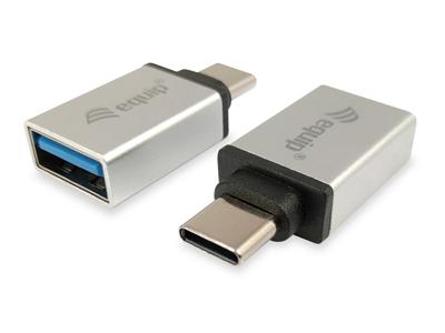 Equip 133473 usb adapter, usb type c -> usb type a, male/female, silver