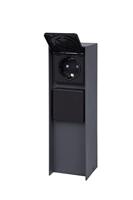 BOLD 11022 Buitenstopcontact 2-voudig Antraciet Zonder kabel - thumbnail