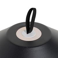 QAZQA Tafellamp mushroom zwart incl. LED oplaadbaar - Ivan - thumbnail