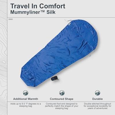 Cocoon Travelsheet, Silk, Ultramarine Blue Lakenzak Ultramarine Blue