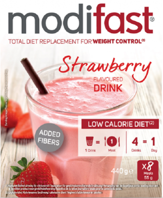 Modifast Intensive Strawberry Flav.milkshake 8x55g