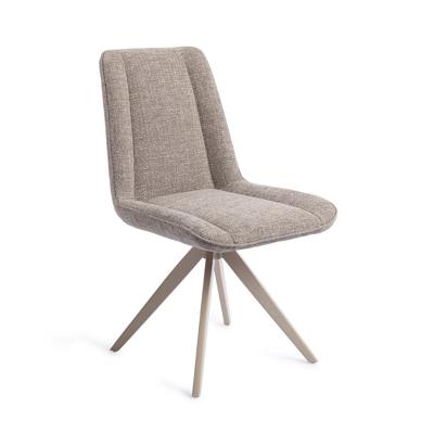 Jesper Home Umedo eetkamerstoel Grainy Greige turn beige