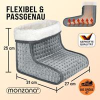 Elektrische voetenwarmer grijs met 6 warmtestanden 100W - thumbnail