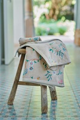 Pip Studio Pip Studio Douchelaken Les Fleurs Khaki 70x140