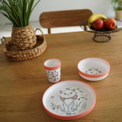 THERMOBABY ARISTOCHAT 3-delige maaltijdset: bord, kom en beker