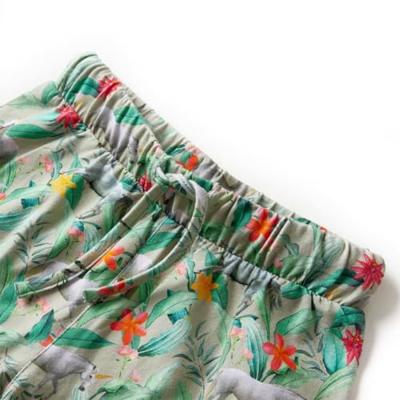 VidaXL Kindershorts met trekkoord 116 lichtkaki