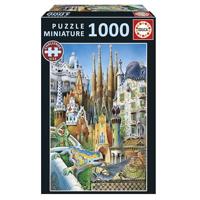 Puzzel - EDUCA - Gaudí, Miniatuurcollage - 1000 stukjes - thumbnail
