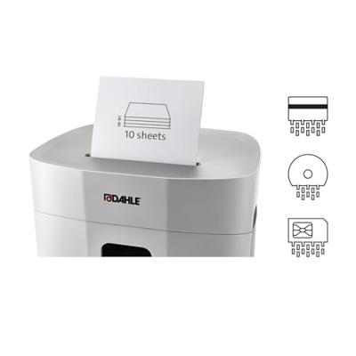 Dahle PaperSAFE® 420 Papierversnipperaar Cross cut 2 x 15 mm 25 l Aantal bladen (max.): 10 vellen Ook geschikt voor Nietjes, Creditcards, CDs, DVDs