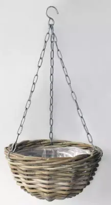 Hangmand Rotan Grijs Ø30cm