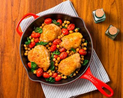 Le Creuset Skillet Signature - Oranjerood - ø 23 cm - geëmailleerde anti-aanbaklaag - thumbnail