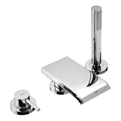 Max Badrandcombinatie MAX met waterval en handdouche antikalk 162161 Tres