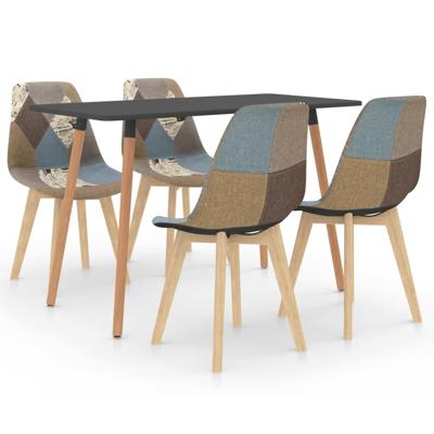 vidaXL 5-delige Eethoek grijs vidaXL 5-delige Eethoek grijs