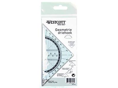 Kangaro K-20837726 Geodriehoek Onbreekbaar 14 cm Transparant