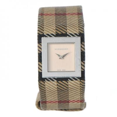 Horlogeband (Band + Kastcombinatie) Burberry BU4008 Leder Multicolor