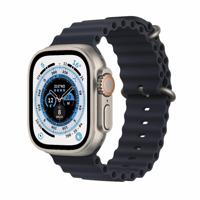 Refurbished Apple Watch Ultra 1 49 mm Ocean Middernacht Licht gebruikt - thumbnail