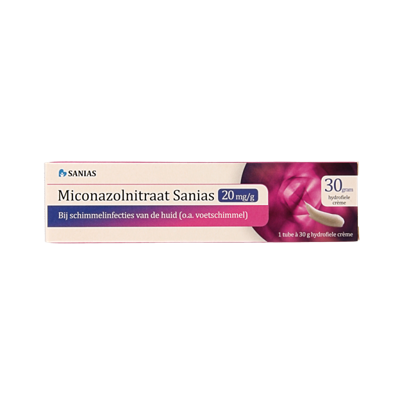 Sanias Miconazolnitraat 20mg creme 30 Gram