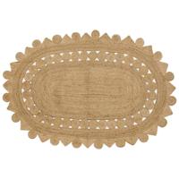 Tapijt Beige 205 x 305 cm Jute - thumbnail