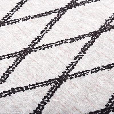 VidaXL Vloerkleed wasbaar anti-slip 190x300 cm zwart en wit