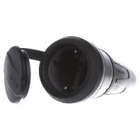 Merten 173051 Koppeling met randaarde Rubber 250 V Zwart IP44