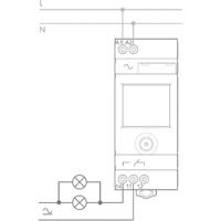 Finder 12.51.8.230.0000 Schakelklok voor DIN-rails 230 V/AC Dagprogramma, Weekprogramma - thumbnail