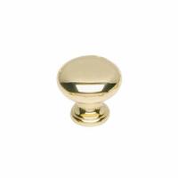 Intersteel Meubelknop paddenstoel ø25mm - messing gelakt - thumbnail