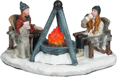 Luville Sledgeholm Drinking hot chocolate by the fire battery operated