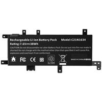 Notebook Battery for ASUS Vivobook R542UR A542U A580UR C21N1634 7.6V 38Wh - thumbnail