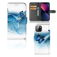 Apple iPhone 13 | Telefoonhoesje | Met pasjeshouder | Vlinders - thumbnail