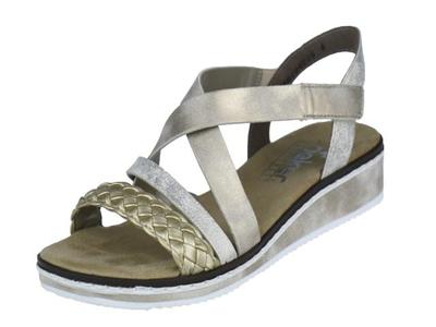 Rieker V3663 90 hellgold beig Beige maat 38