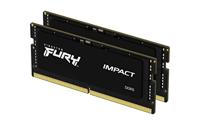 Kingston Impact Black XMP Werkgeheugenmodule voor PC DDR5 32 GB 2 x 16 GB 6400 MHz 262-pins SO-DIMM KF564S38IBK2-32 - thumbnail
