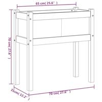 Plantenbak met poten 70x31x70 cm massief douglashout - thumbnail