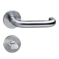 Deurkruk Rond met geveerde rozet met WC8mm ATP RVS - thumbnail