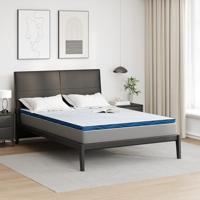 VidaXL Matrastopper wit 140 x 190 cm jacquard stof - thumbnail