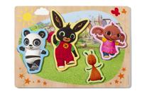 Bambolino Bing houten puzzel met grote figuren - educatief speelgoed leren puzzelen - toys - thumbnail