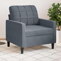 Fauteuil 60 cm fluweel donkergrijs - thumbnail