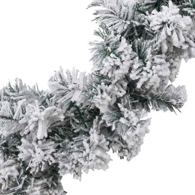 VidaXL Kerstslinger met led-verlichting 10 m pvc groen - thumbnail