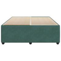 Bedframe zonder matras 180x200 cm fluweel donkergroen - thumbnail