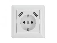 USB A inbouw stopcontact - thumbnail